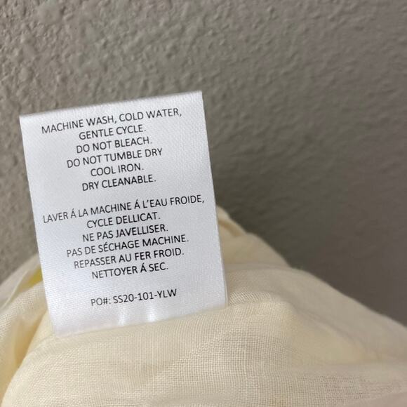 Anthropologie Whit Two NEW Polka Dot Maxi Dress - White Yellow - Small - Picture 10 of 11